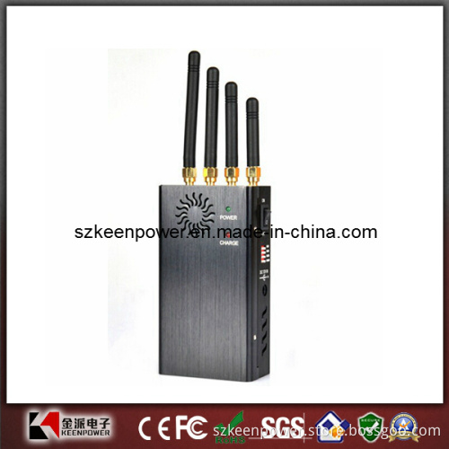 Four Bands Handheld WiFi and Cell Phone Signal Jammer with Single-Band Control